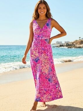 blue halter maxi dress Royal Blue Glitter Halter Maxi Dress Blue / 2 main image 0